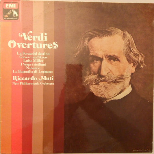 Giuseppe Verdi, Riccardo Muti, New Philharmonia Orchestra : Overtures (LP, Quad)