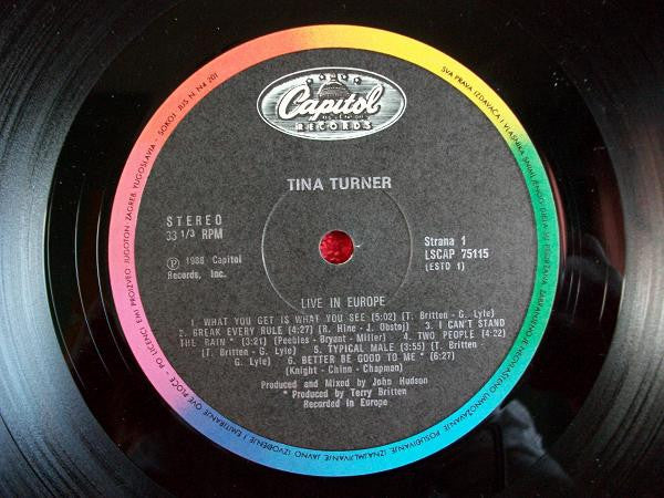 Tina Turner : Tina Live In Europe (2xLP, Album)
