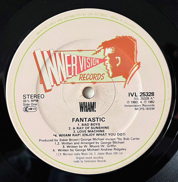 Wham! : Fantastic (LP, Album)