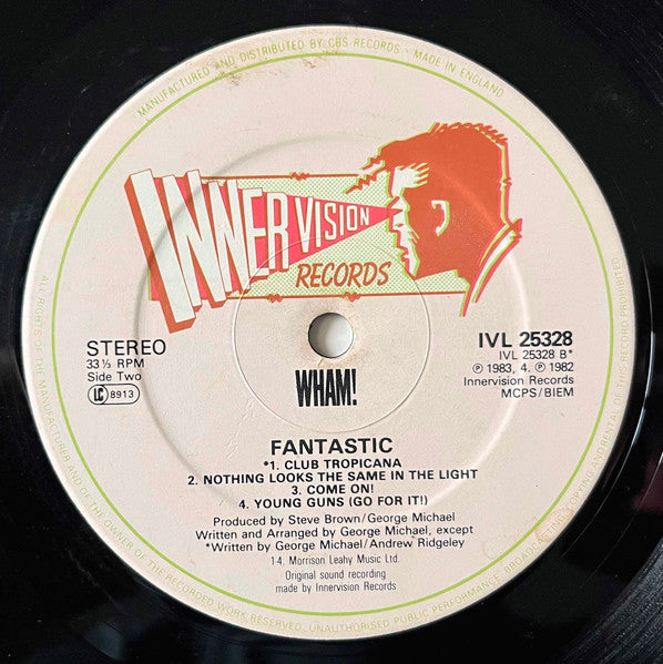 Wham! : Fantastic (LP, Album)