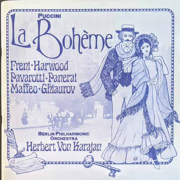 Giacomo Puccini - Luciano Pavarotti · Mirella Freni · Nicolai Ghiaurov · Elizabeth Harwood · Rolando Panerai · Gianni Maffeo · Berliner Philharmoniker · Herbert von Karajan : La Bohème (2xLP + Box)