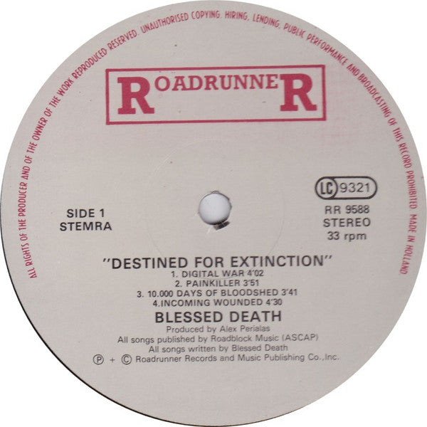 Blessed Death : Destined For Extinction (LP, Album)