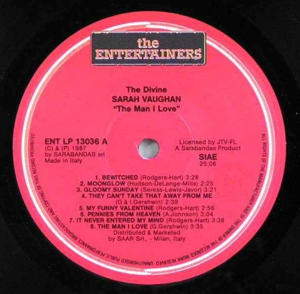 Sarah Vaughan : The Divine (LP, Comp)
