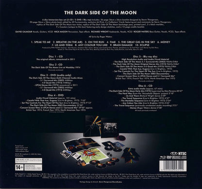 Pink Floyd : The Dark Side Of The Moon (CD, Album, RE, RM + CD + DVD-V, Album, Quad, RE, R)