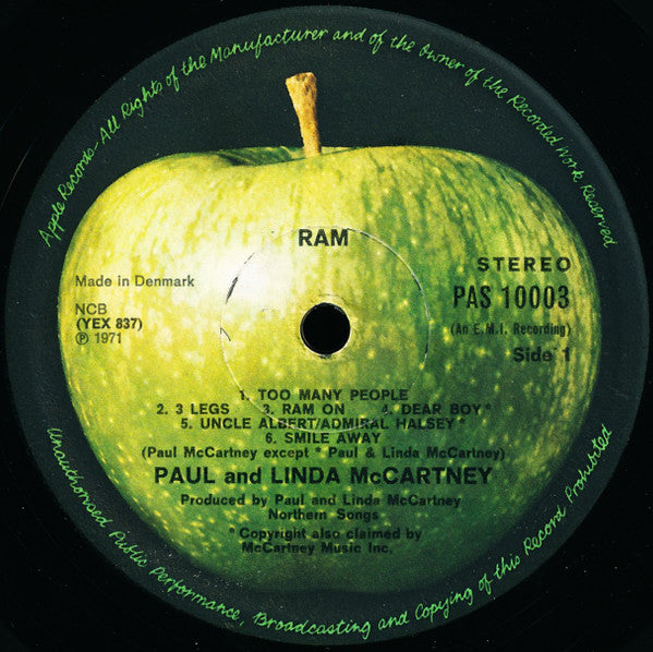 Paul And Linda McCartney* : Ram (LP, Album)