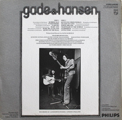 Gade & Hansen : Gade & Hansen (LP, Album)