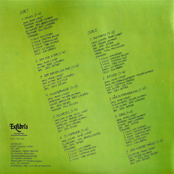 Anne Linnet Synger Tove Ditlevsen : Kvindesind (LP, Album, RE)