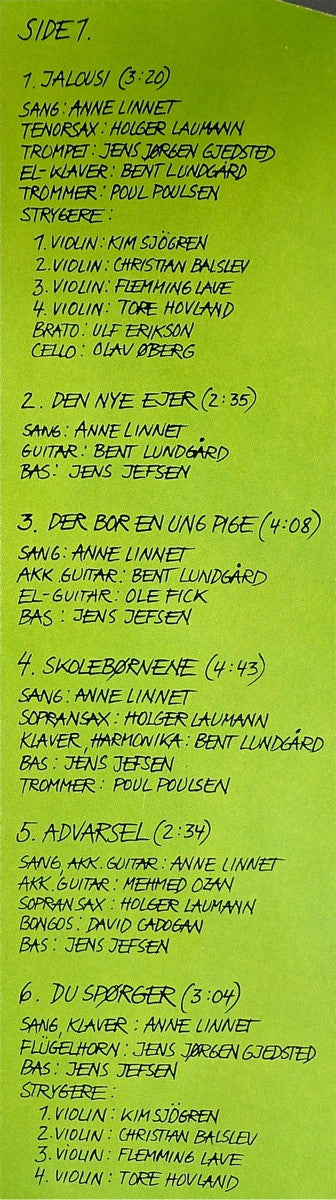 Anne Linnet Synger Tove Ditlevsen : Kvindesind (LP, Album, RE)