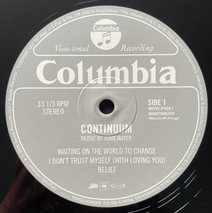 John Mayer : Continuum (2xLP, Album, RE, 180)