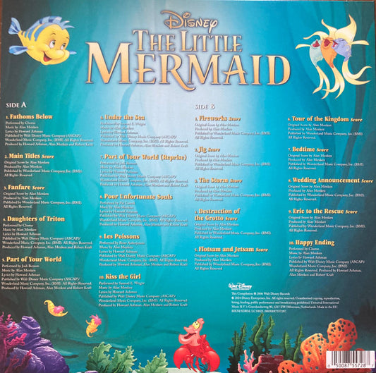 Various : The Little Mermaid (Original Motion Picture Soundtrack) (LP, Album, RE, 35t)