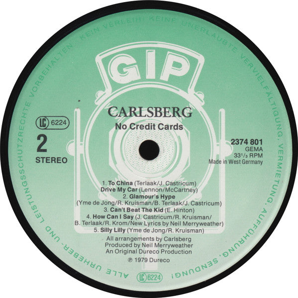 Carlsberg : No Credit Cards (LP, Album)