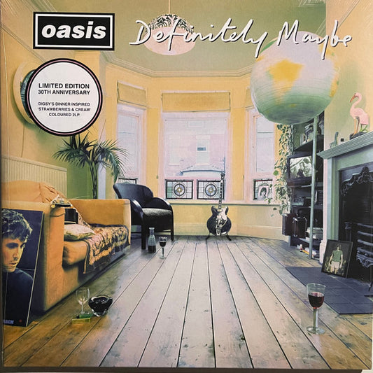 Oasis (2) : Definitely Maybe (2xLP, Album, Ltd, RE, RM, Red)