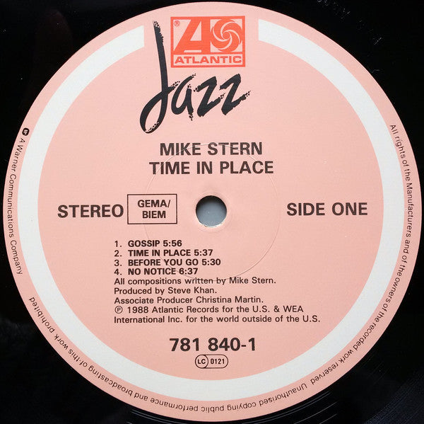 Mike Stern : Time In Place (LP, Album)