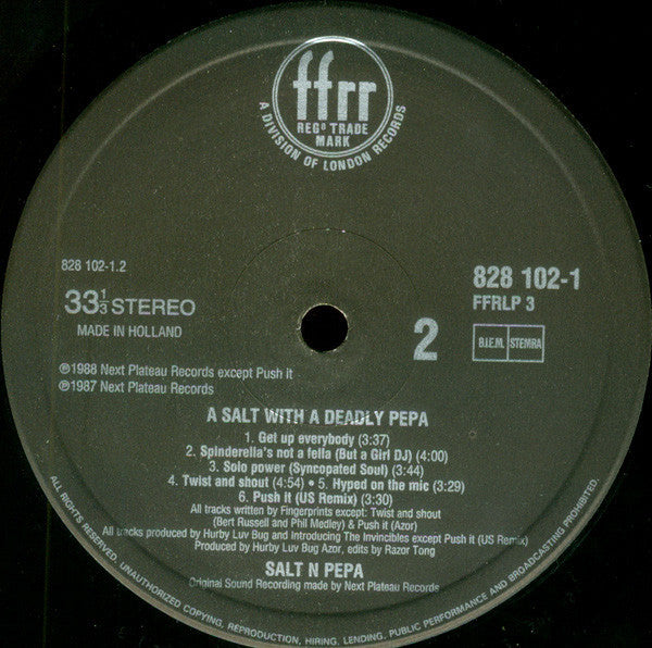 Salt N Pepa* : A Salt With A Deadly Pepa (LP, Album)