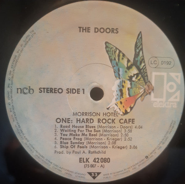 The Doors : Morrison Hotel (LP, Album, RE, Gat)