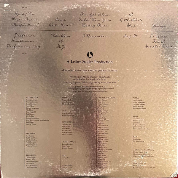 Peggy Lee : Mirrors (LP, Album, Pit)