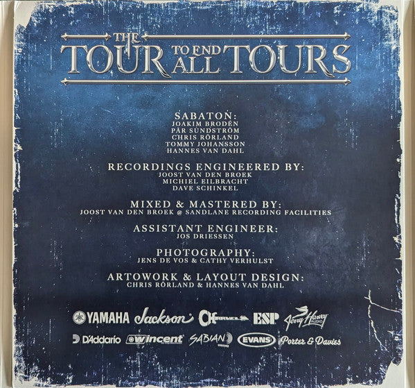 Sabaton : The Tour To End All Tours - Live In Amsterdam (LP, Red + LP, Blu + LP, S/Sided, Whi + Album, Ltd)