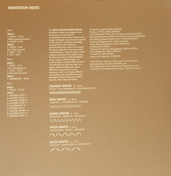 John Lennon : Mind Games (Meditation Mixes) (3xLP, Ltd, Ult)