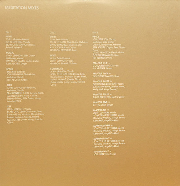 John Lennon : Mind Games (Meditation Mixes) (3xLP, Ltd, Ult)