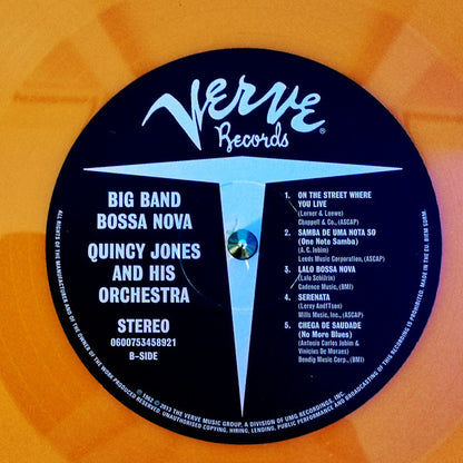 Quincy Jones : Big Band Bossa Nova (LP, Album, Ltd, RE, Ora)