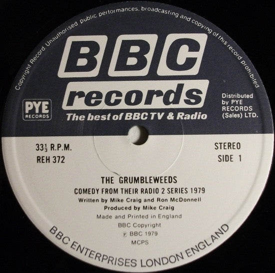 The Grumbleweeds : Comedy From Their Radio 2 Series (LP)