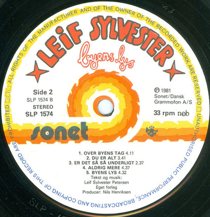 Leif Sylvester* : Byens Lys (LP, Album)