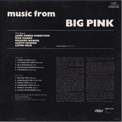 The Band : Music From Big Pink (LP, Album, RE)