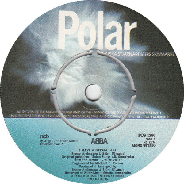 ABBA : I Have A Dream (7", Single)