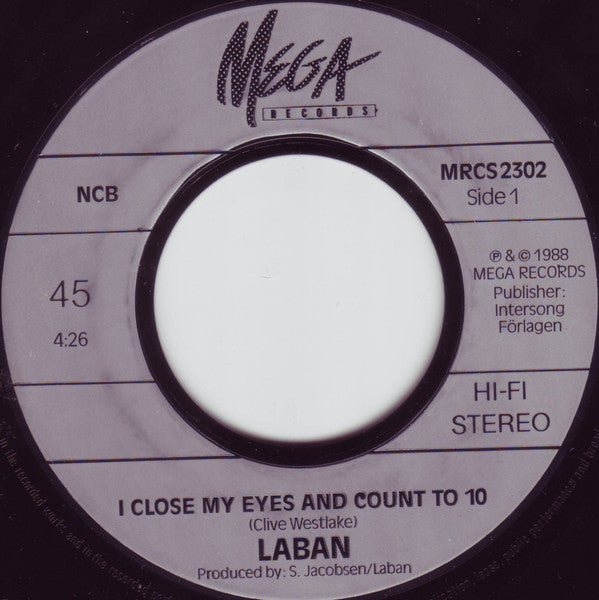 Laban : I Close My Eyes And Count To Ten (7", Single)