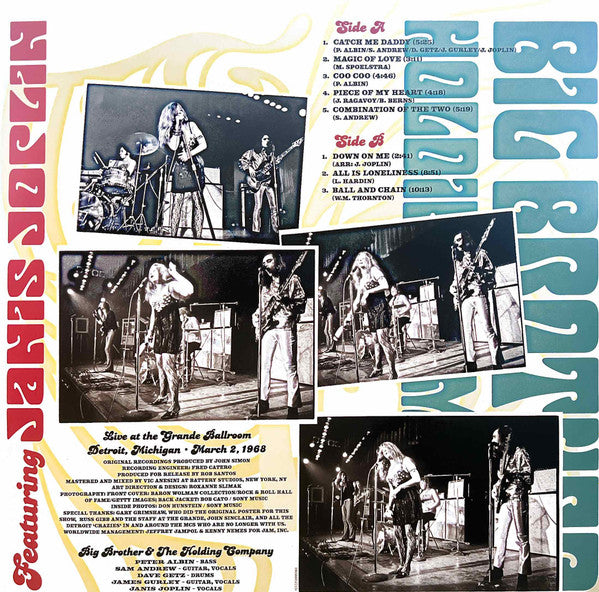 Big Brother & The Holding Company Featuring Janis Joplin : Live At The Grande Ballroom, Detroit, Michigan, March 2, 1968 (LP, Album, RSD)