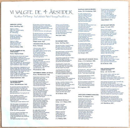 Kurt Ravn, Fini Høstrup, Jan zum Vohrde & Niels-Henning Ørsted Pedersen : Vi Valgte De 4 Årstider (LP, Album)
