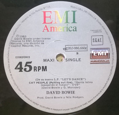 David Bowie : Let's Dance = Bailemos (12", Maxi)