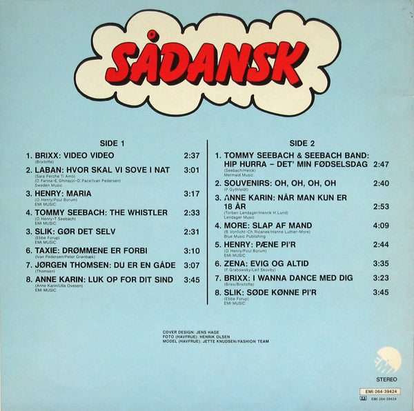 Various : Sådansk (16 Danske Tophits) (LP, Comp)