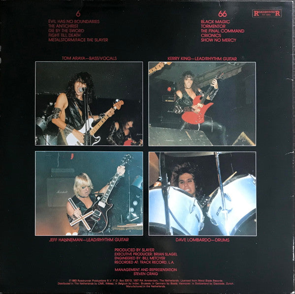 Slayer : Show No Mercy (LP, Album, RE)
