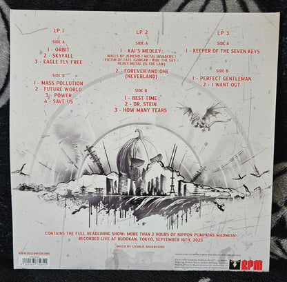 Helloween : Live At Budokan (3xLP, Album, Ltd, Gol)