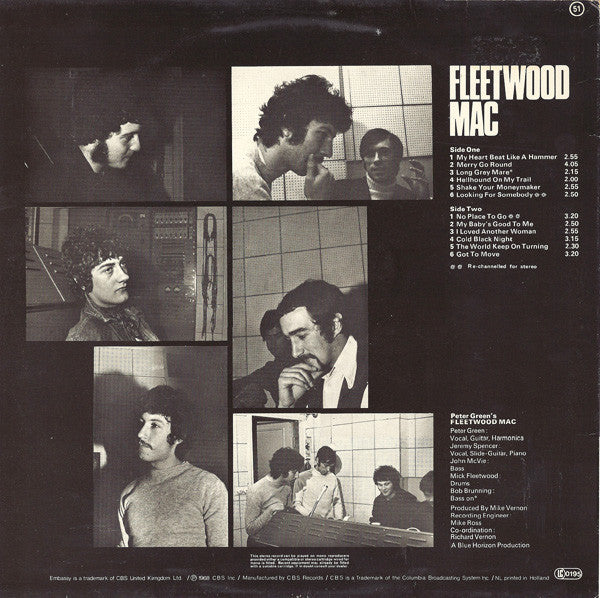 Peter Green's Fleetwood Mac* : Peter Green's Fleetwood Mac (LP, Album, RE)