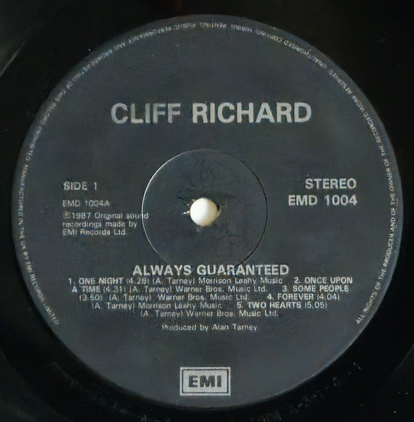 Cliff Richard : Always Guaranteed (LP, Album)