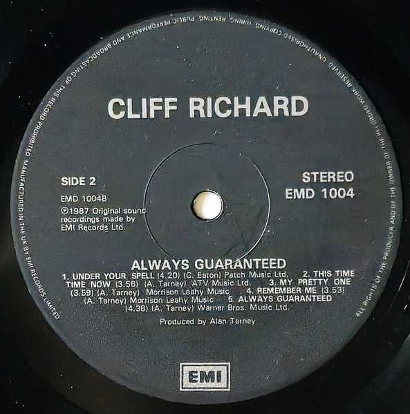 Cliff Richard : Always Guaranteed (LP, Album)