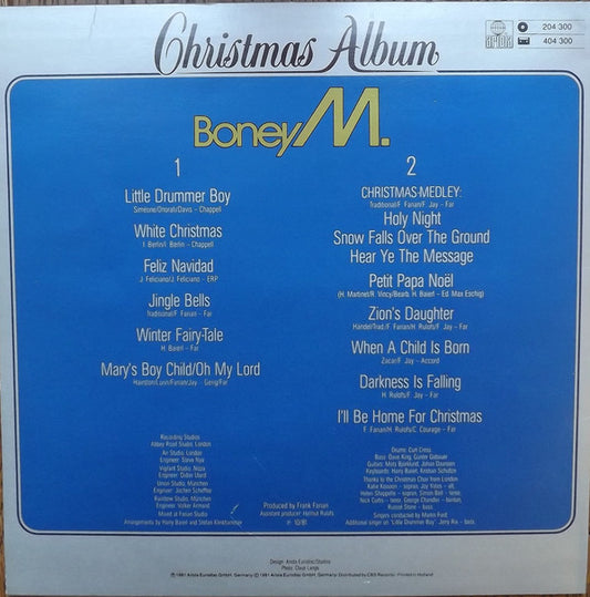 Boney M. : Christmas Album (LP, Album)