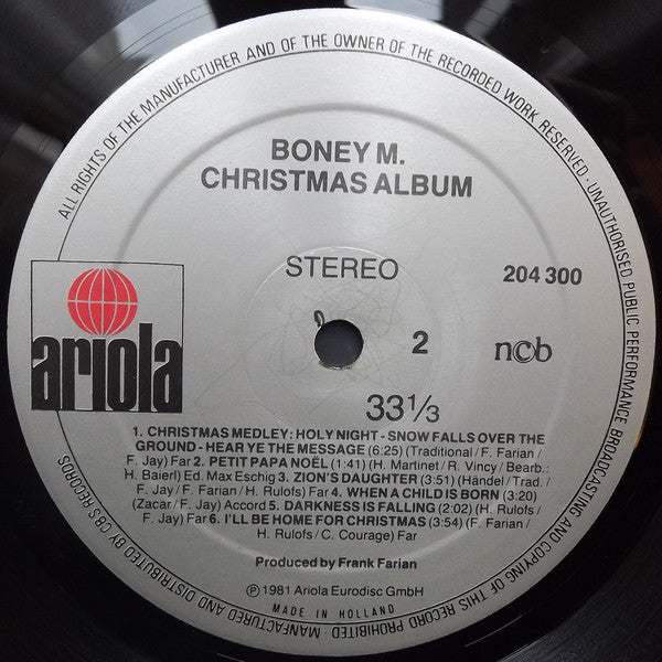 Boney M. : Christmas Album (LP, Album)