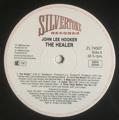 John Lee Hooker : The Healer (LP, Album)