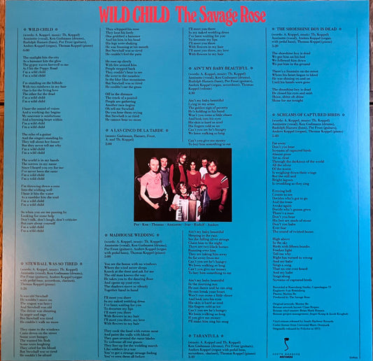 The Savage Rose* : Wild Child (LP, Album, Ltd, RE)