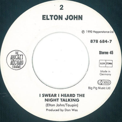 Elton John : Easier To Walk Away (7", Single)