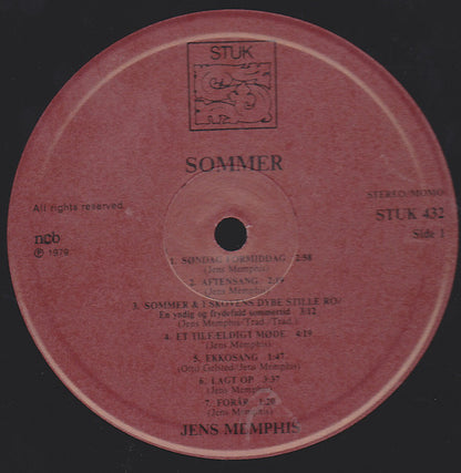 Jens Memphis : Sommer (LP, Album)