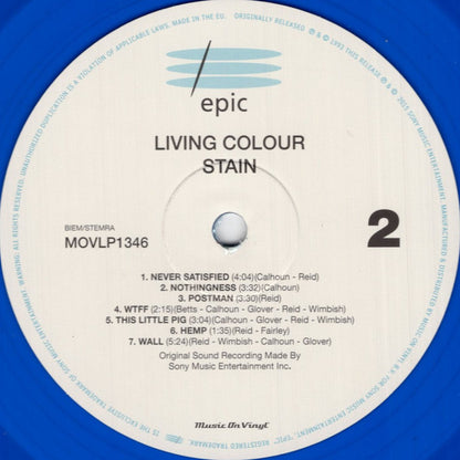 Living Colour : Stain (LP, Album, Ltd, Num, RE, Blu)