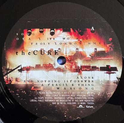 The Cure : Songs Of A Live World: Troxy London MMXXIV (LP, Album)