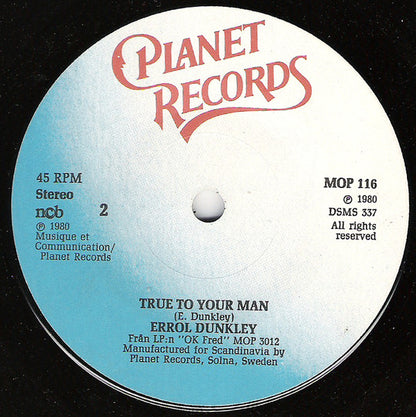 Errol Dunkley : O.K. Fred (7", Single)