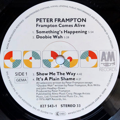 Peter Frampton : Frampton Comes Alive! (2xLP, Album, RE)