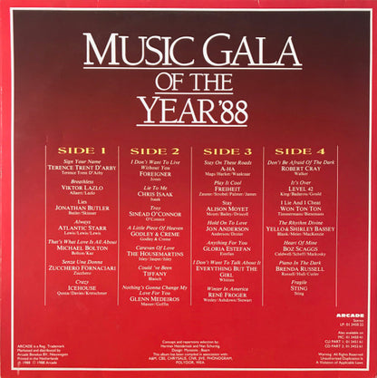 Various : Music Gala Of The Year '88 (2xLP, Comp)