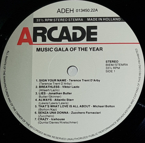 Various : Music Gala Of The Year '88 (2xLP, Comp)